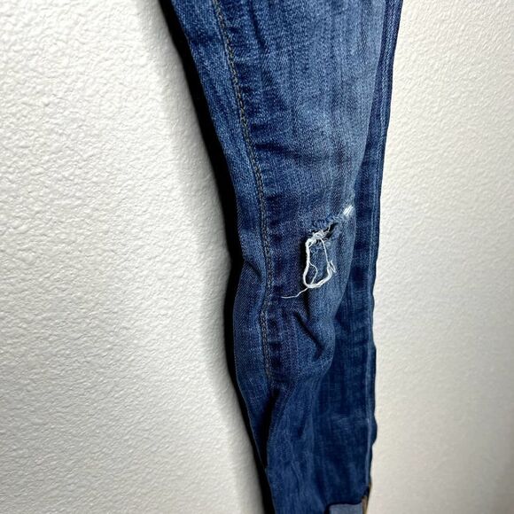 AG Adriano Goldschmied The Premiere Skinny Straight Distressed Jeans Size 25R - Picture 2 of 8
